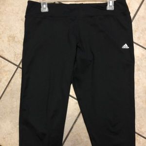 Adidas Black Stretch Capri Workout Pants